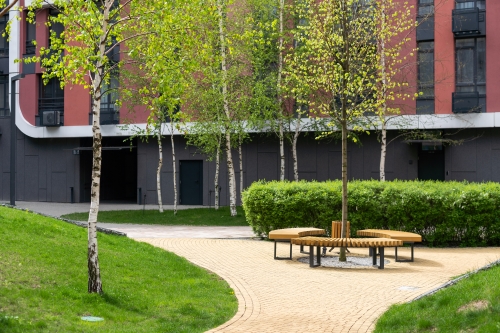 public seating outside